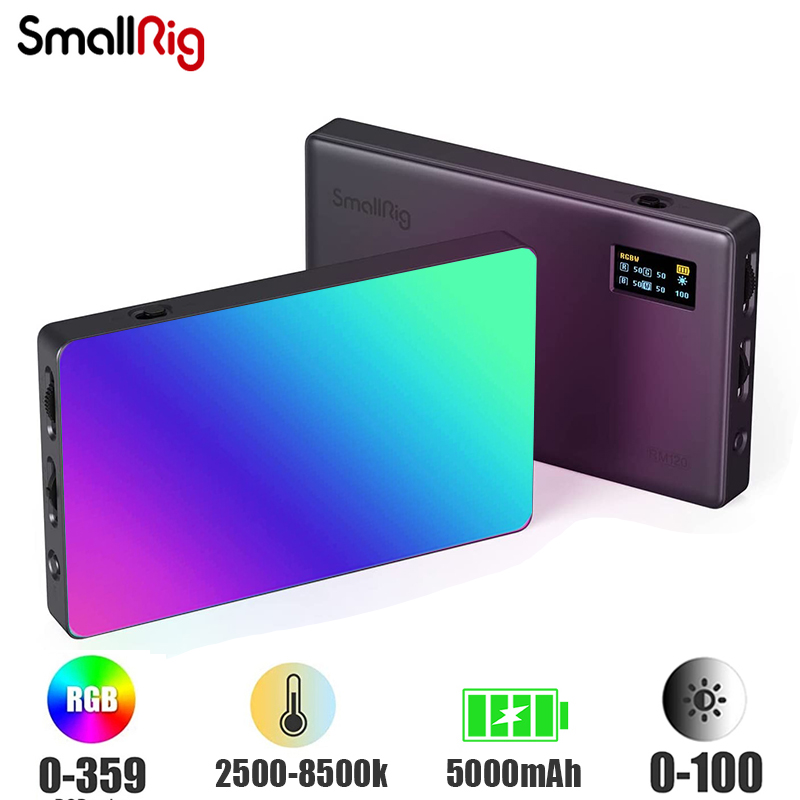 Photography Lighting With Umbrella - SmallRig RM120 RGB LED Video Light