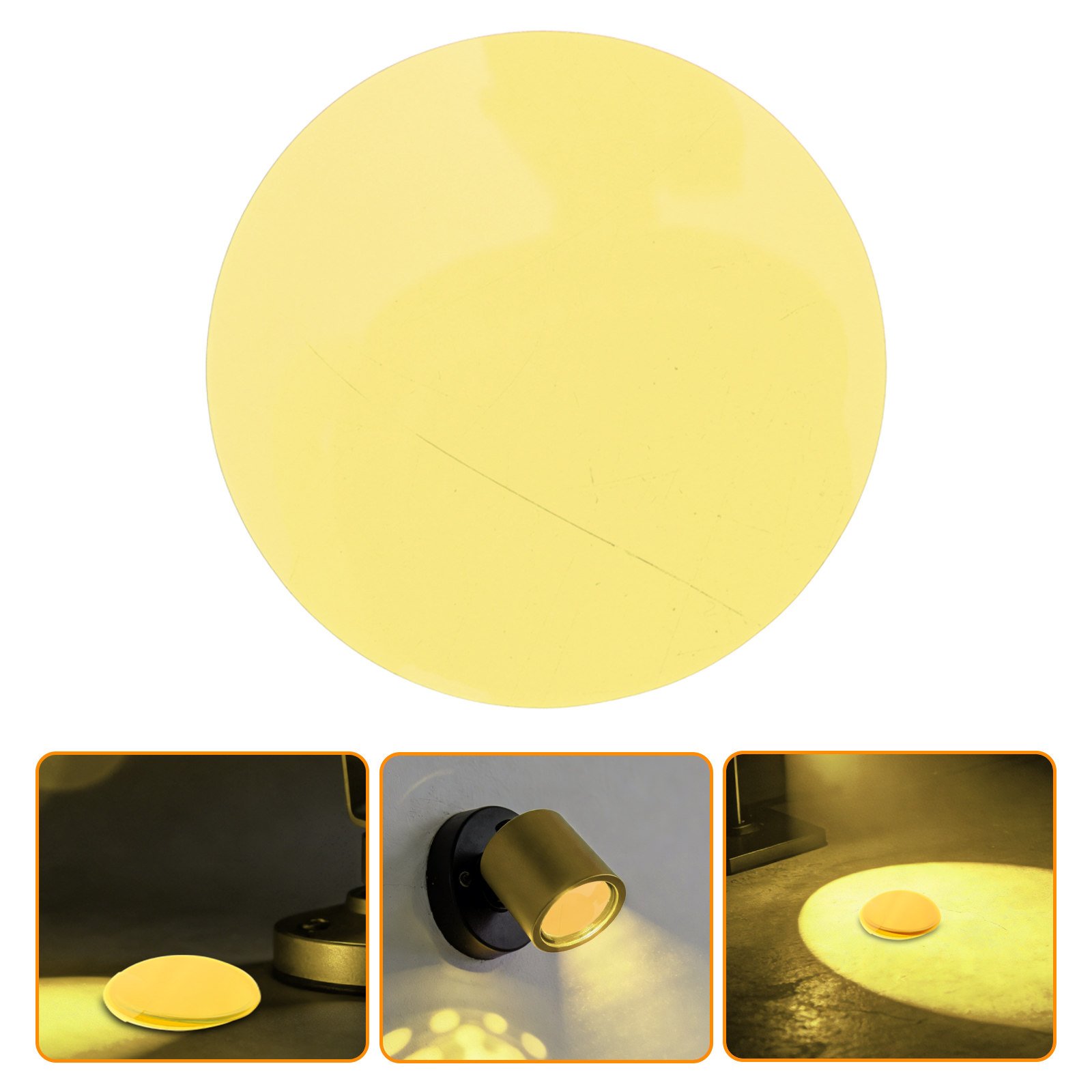 Photography Lighting Mood - 50Pcs Warm Light Circle Stickers Transparent