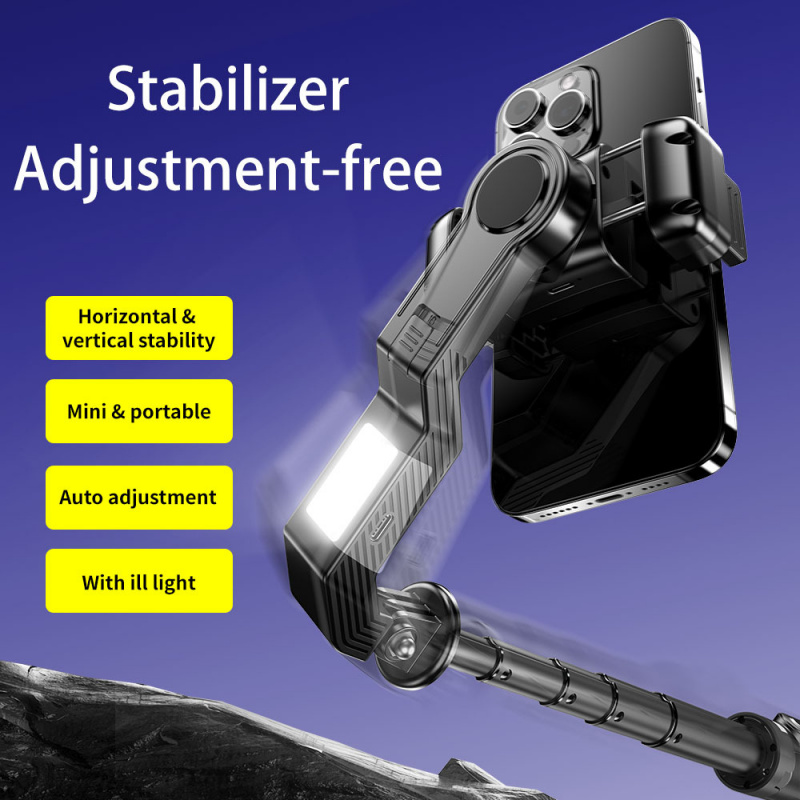 Photography Lighting Description - Phone Selfie Stick with LED Fill