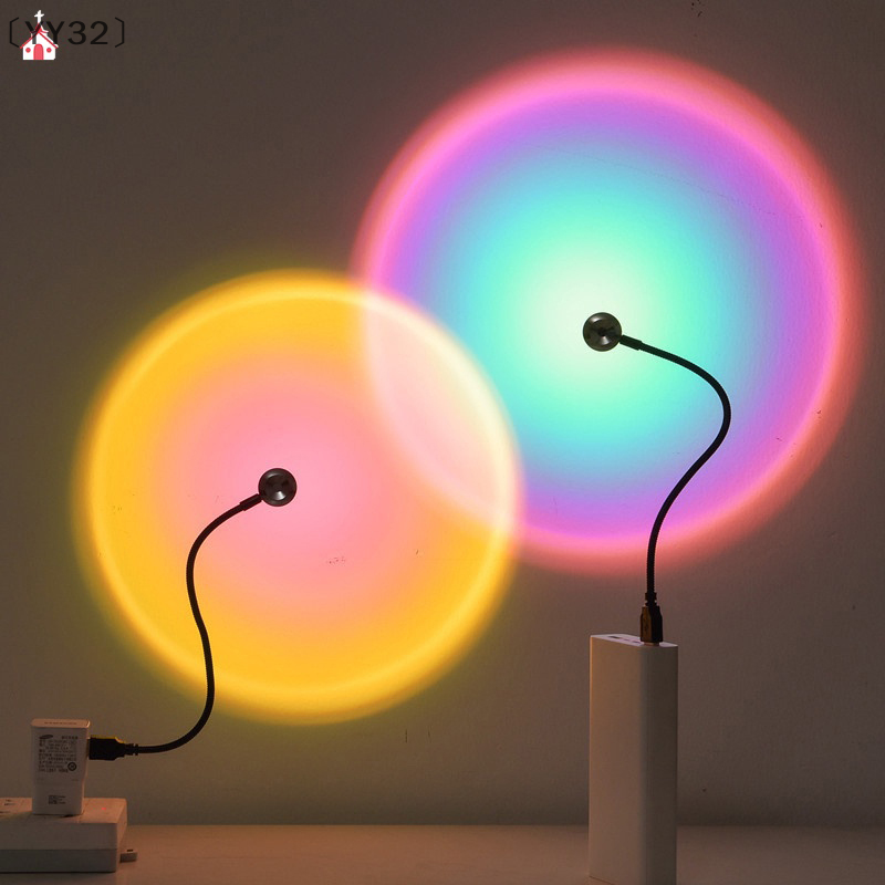 Photography Lighting Mood - 〔YY32〕LED Sunset Lamp Nightlights USB Projector
