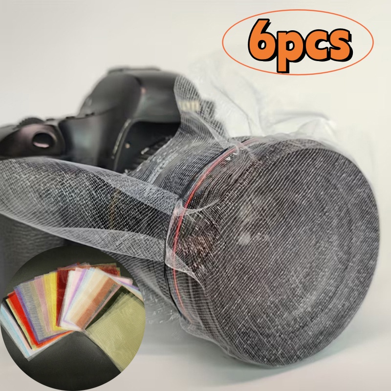 Photography Lighting For Studio - 6pcs Thickened Organza Fabric Transparent Gauze