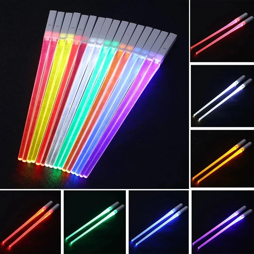 Photography Lighting For Food - 1 Pair LED Lightsaber Chopsticks Luminous