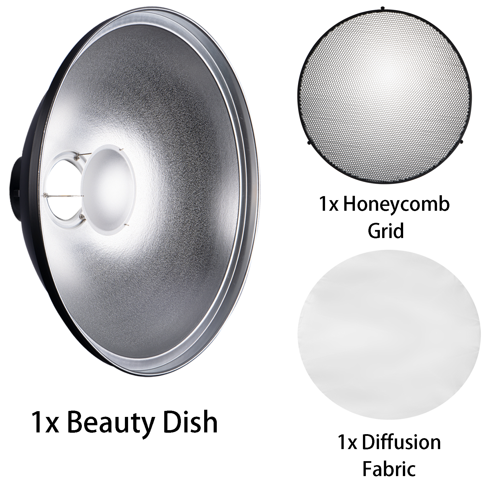 Beauty Dish 55Cm - Selens Reflector Beauty Dish 30/42/55cm Honeycomb