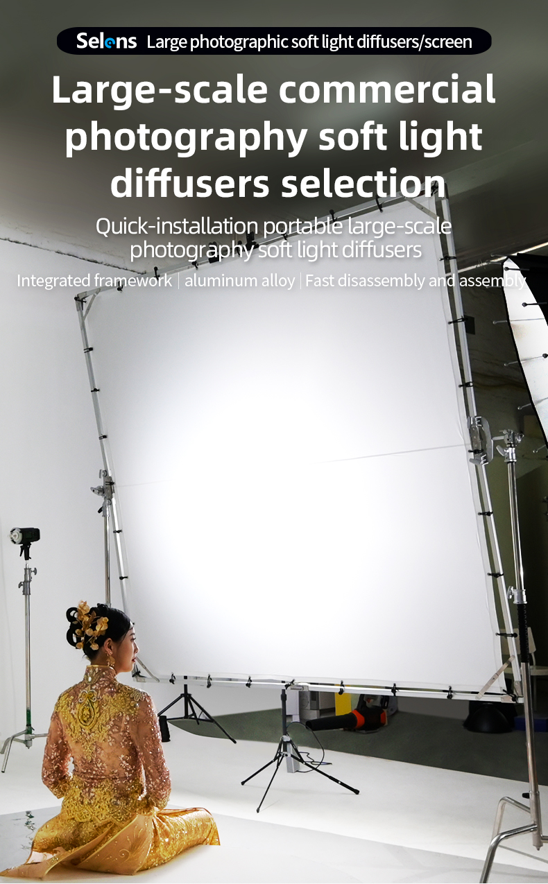 Beauty Dish 55Cm - Selens Photography Soft Light Screen Foldable