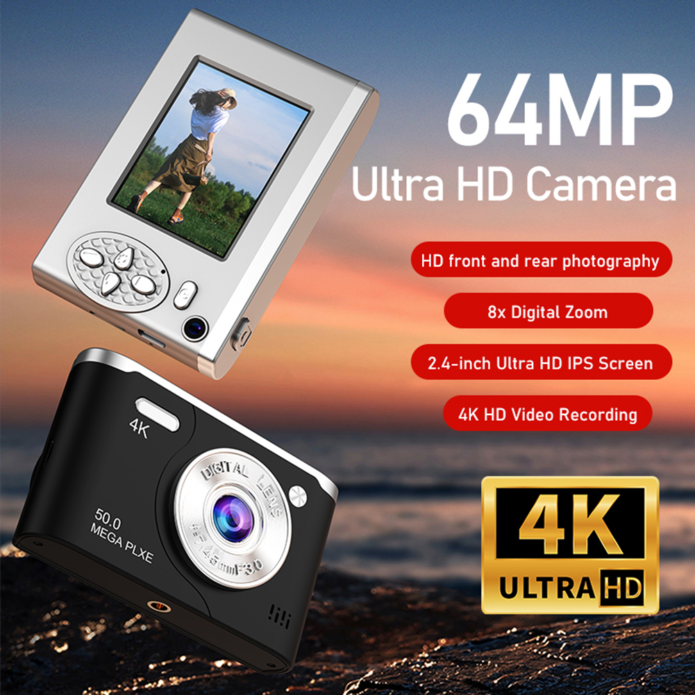 Photography Using Lighting - 64MP 4K Digital Camera 8x Digital