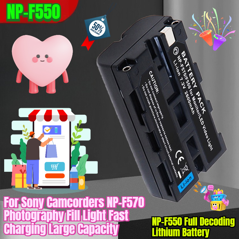 Photography Lighting - NP-F550 Full Decoding Lithium Battery for
