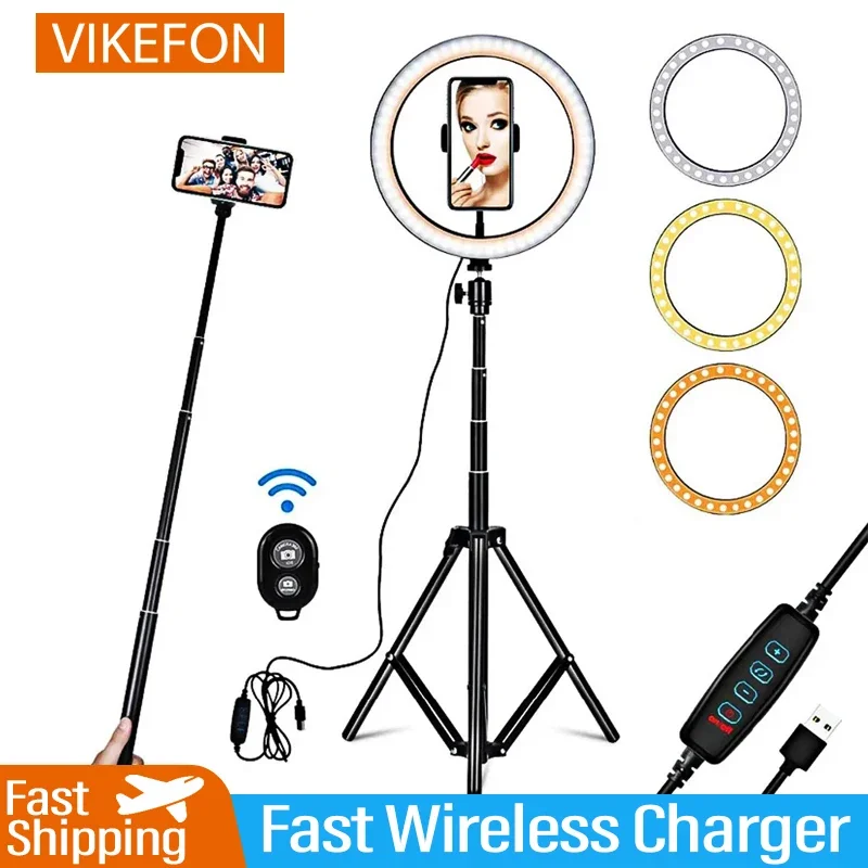 VIKEFON LED Ring Light USB Dim - Photography Lighting For Studio recension och pris