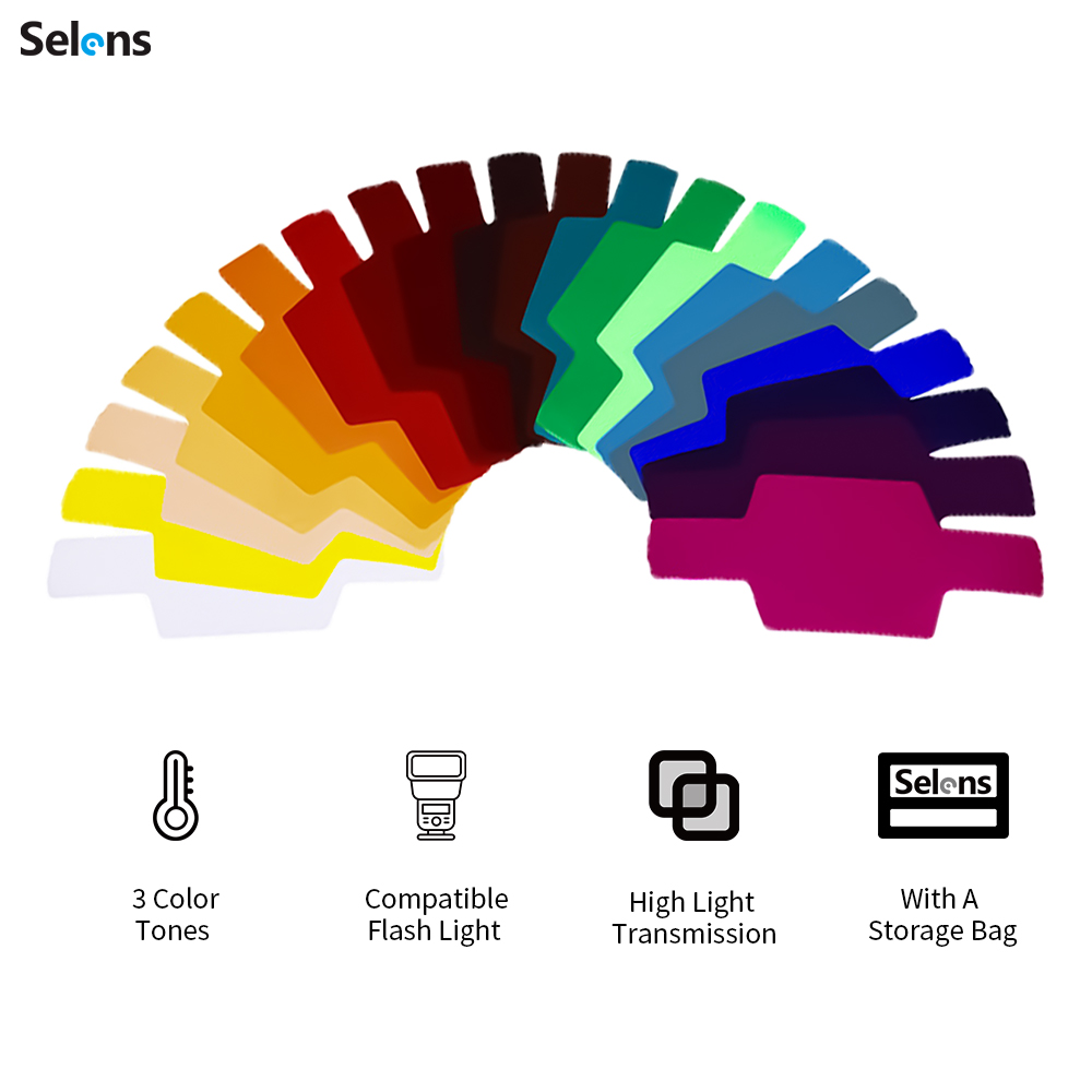 Selens 20pcs SE-CG20 Flash Gel - Photography Lighting Modifiers recension och pris