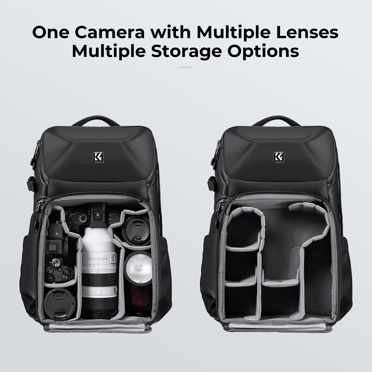 K&F CONCEPT 20L Camera Backpac - Photography Lighting Equipment Bags recension och pris