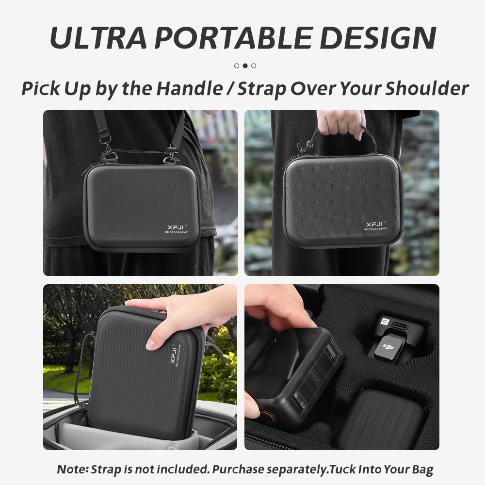 XFJI Storage Bag Case PU Leath - Photography Lighting Equipment Bags recension och pris