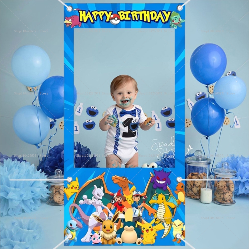 Pokemon Pikachu Photo Booth Fr - Photography Lighting Backdrop recension och pris