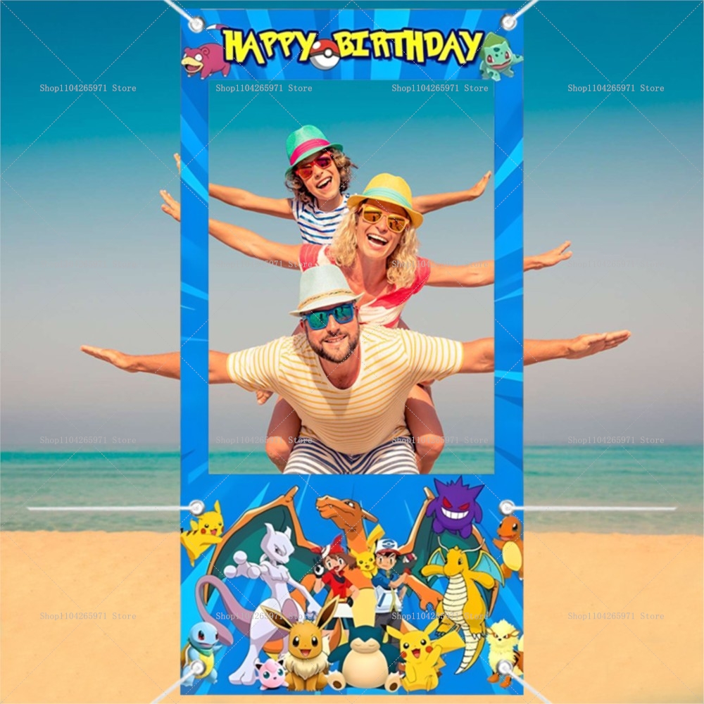 Pokemon Pikachu Photo Booth Fr - Photography Lighting Backdrop recension och pris