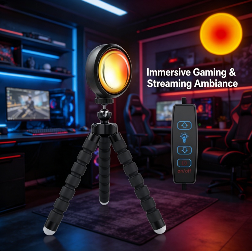 Sunset Projector Lamp with Fle - Photography Lighting Mood recension och pris