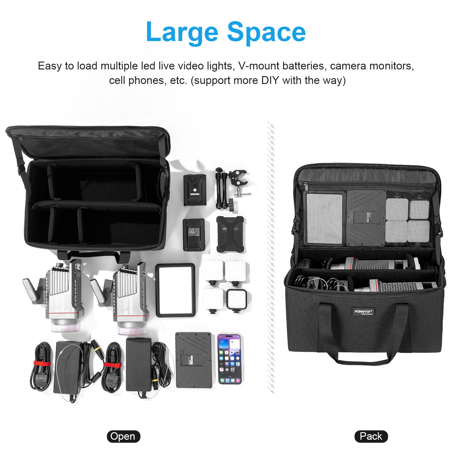 FOMITO Camera Bag Crossbody Sh - Photography Lighting Equipment Bags recension och pris
