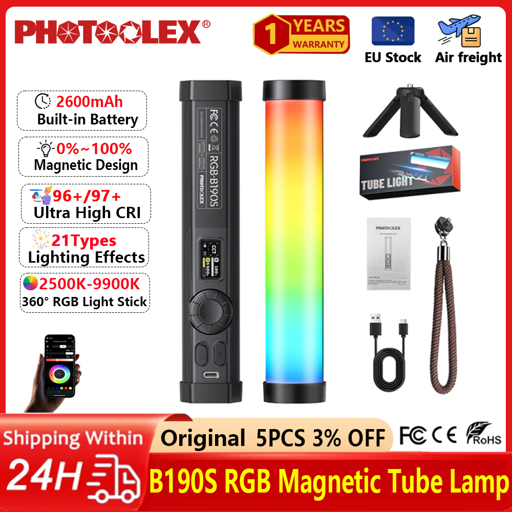PHOTOOLEX RGB Video Light Hand - Photography Lighting Type recension och pris