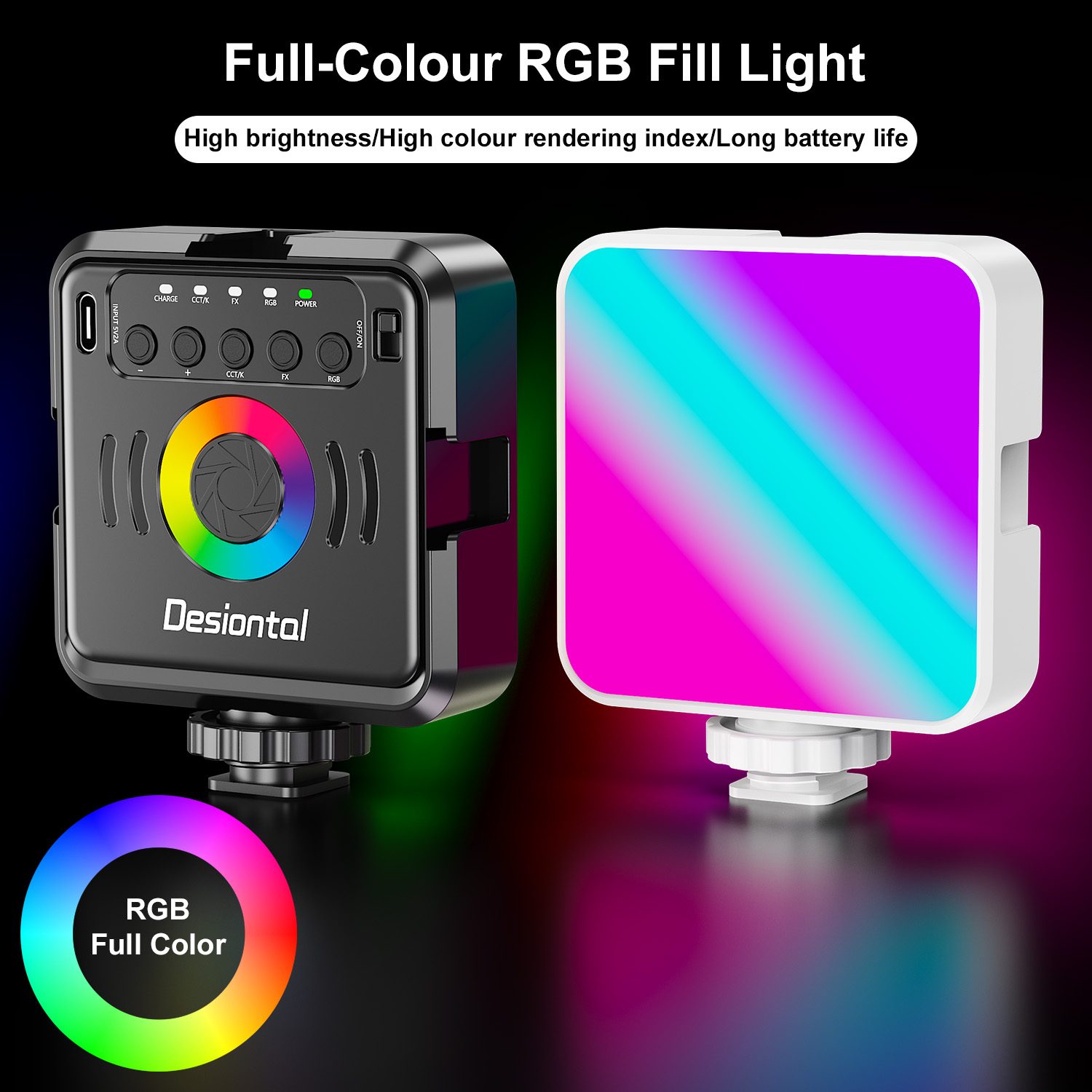 Desiontal X2 Portable RGB Phot - Photography Lighting Type recension och pris