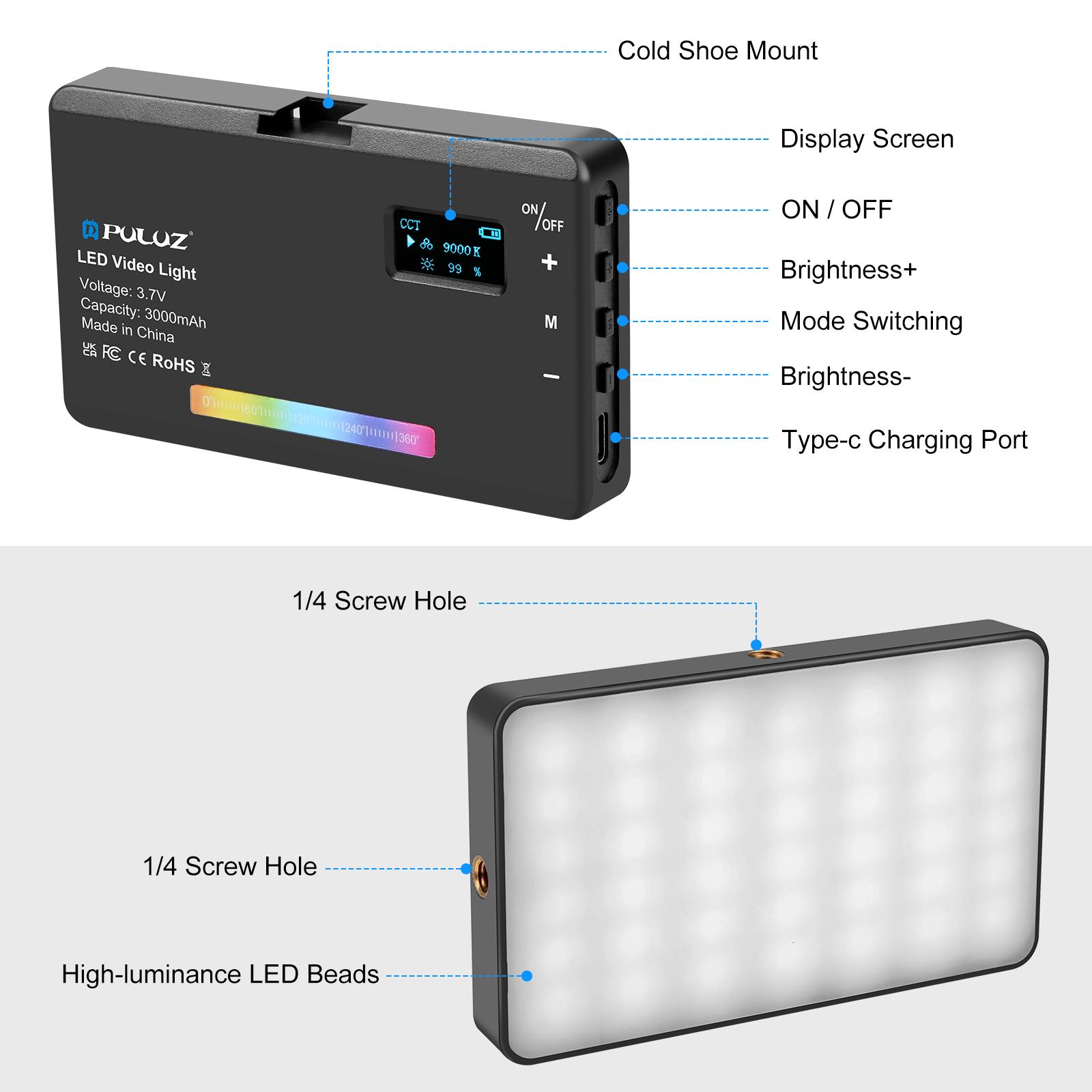 PULUZ Pocket Light 140 LEDs RG - Photography Lighting Type recension och pris