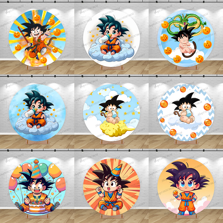Dragon Ball Baby Goku Round Ba - Photography Lighting Backdrop recension och pris