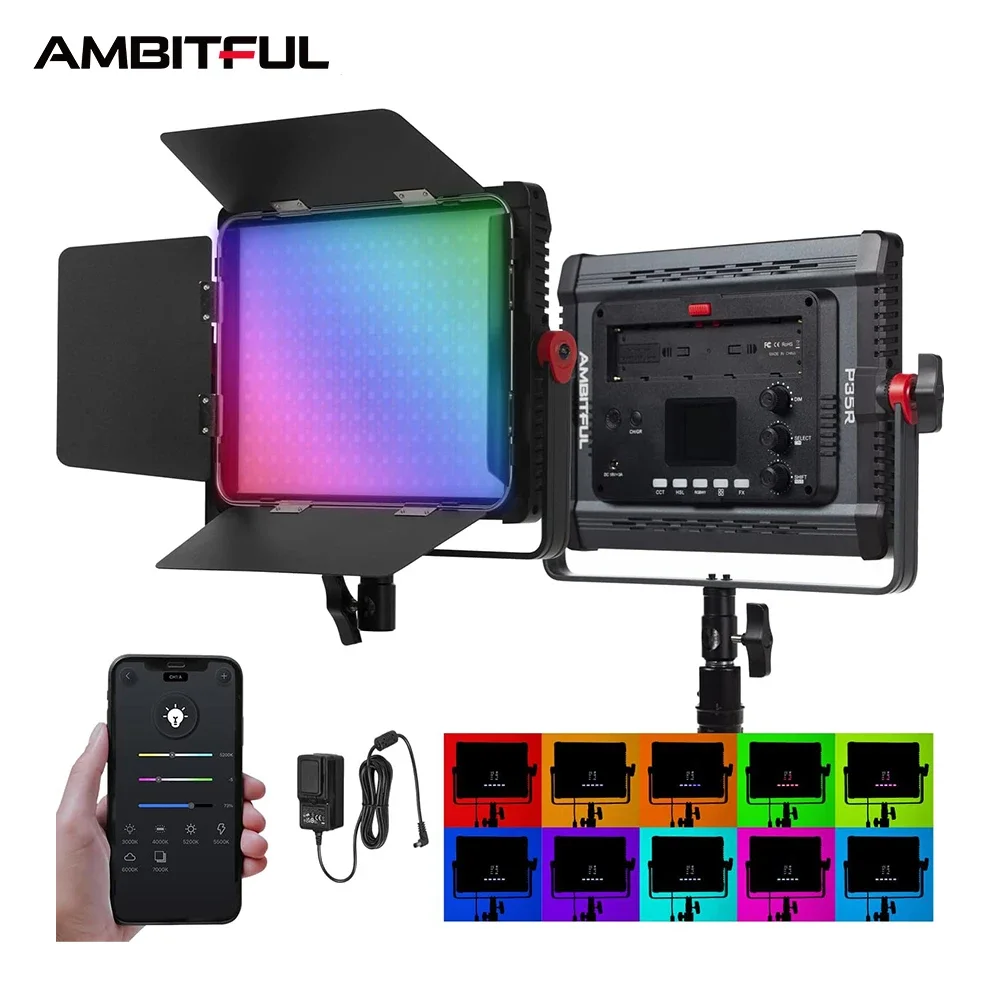 AMBITUFL P35R 30W RGB LED Vide - Photography Lighting For Studio recension och pris