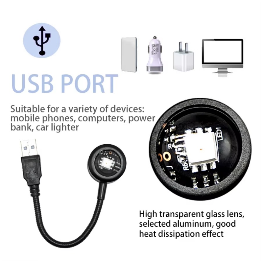Led 5V Colorful USB Sunset Lam - Photography Lighting Mood recension och pris