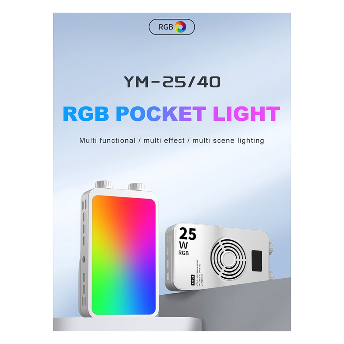 ABPS 25W RGB Full-Color Fill L - Photography Lighting recension och pris