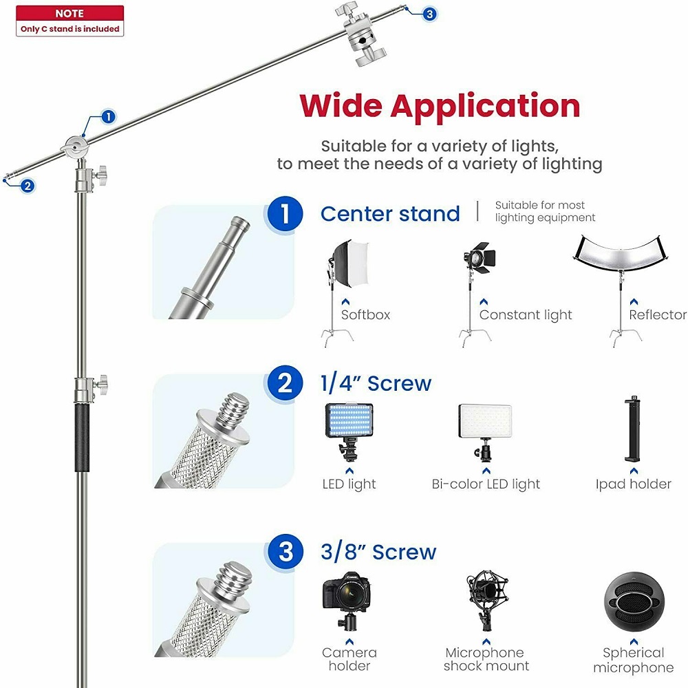 Selens 300cm C-Stand 360° Rota - Beauty Dish 55Cm recension och pris