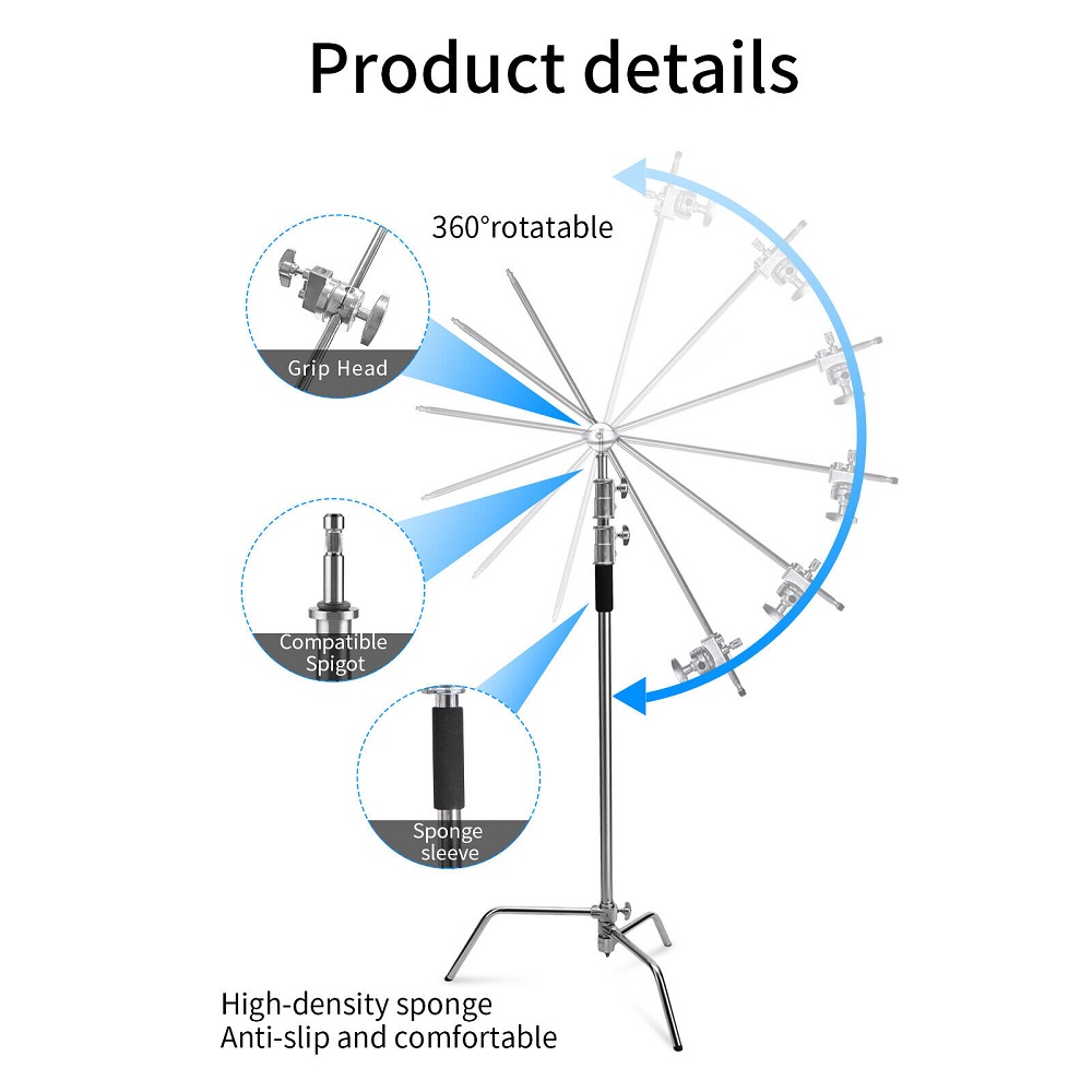 Selens 300cm C-Stand 360° Rota - Beauty Dish 55Cm recension och pris