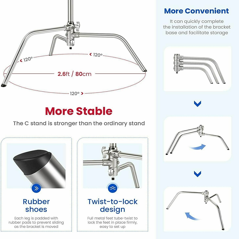 Selens 300cm C-Stand 360° Rota - Beauty Dish 55Cm recension och pris