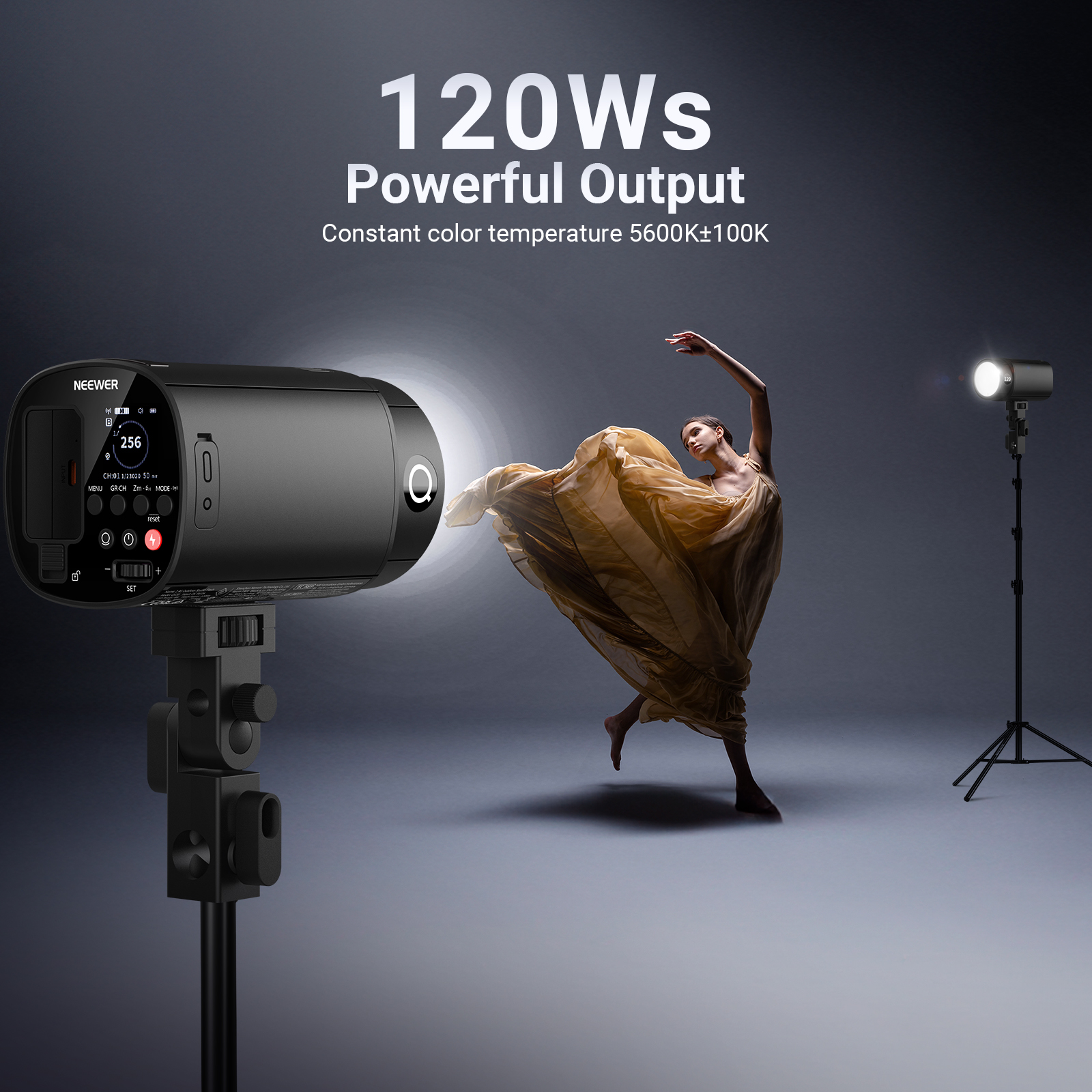 NEEWER 120Ws 2.4G TTL Outdoor  - Portable Strobe Monolight recension och pris