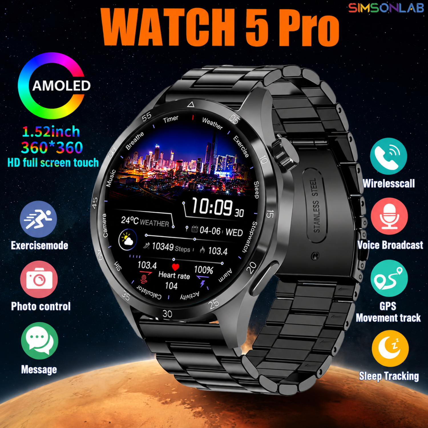 2026 Watch 5 Pro GPS Track Com - Photography Lighting Mood recension och pris