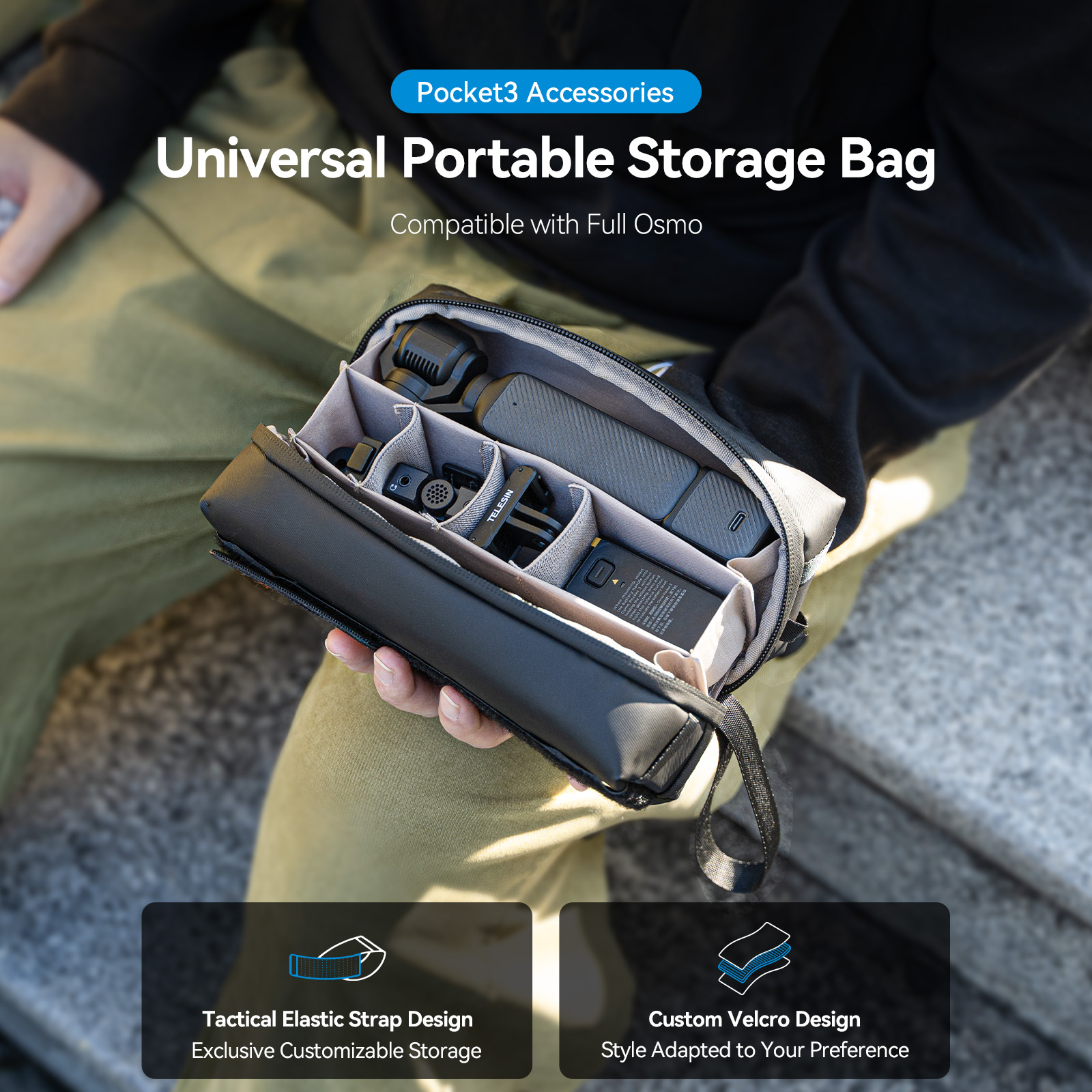TELESIN Universal Portable Sto - Photography Lighting Equipment Bags recension och pris