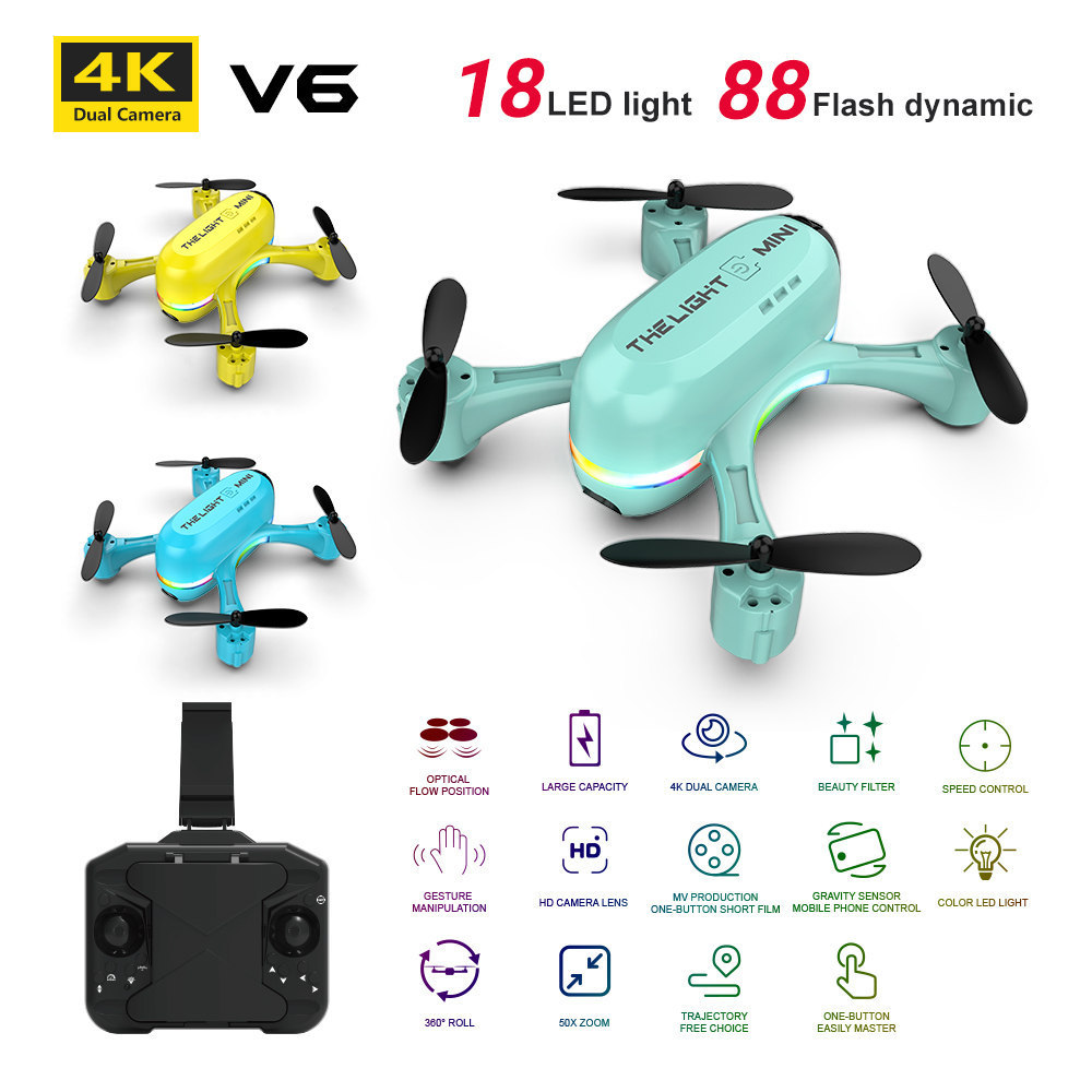 V6 Mini HD Aerial Photography  - Photography Lighting Position recension och pris
