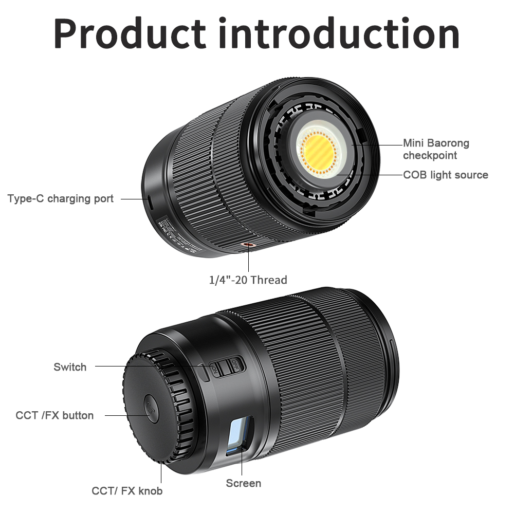 60W RGB LED Video Lights Lens  - Photography Lighting Type recension och pris