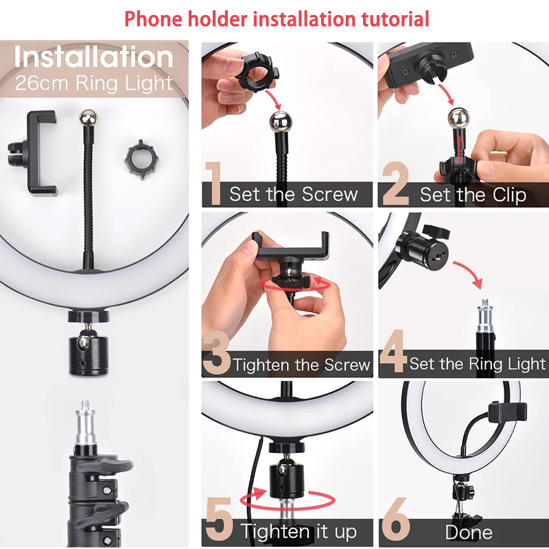 Video Light 16/26/33cm Selfie  - Photography Lighting Description recension och pris