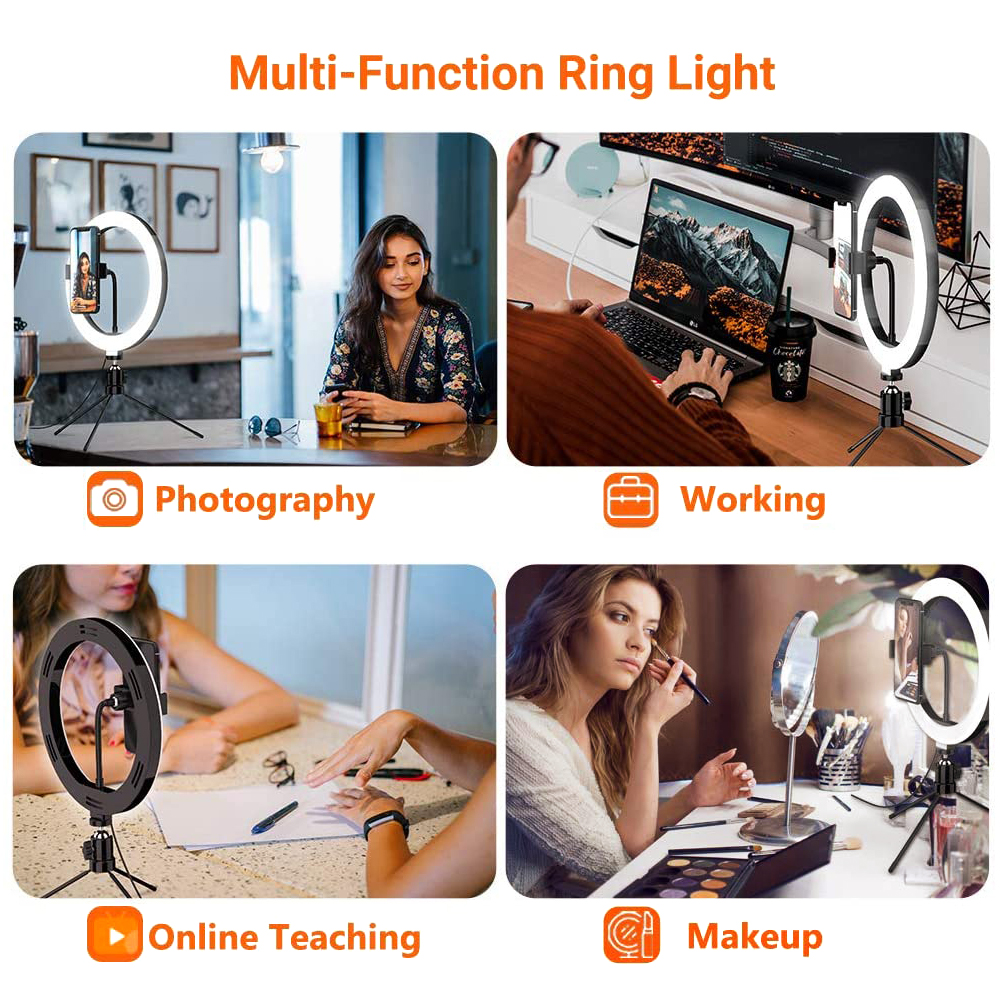 26cm 10 inch Led Ring Selfie L - Photography Lighting With Umbrella recension och pris