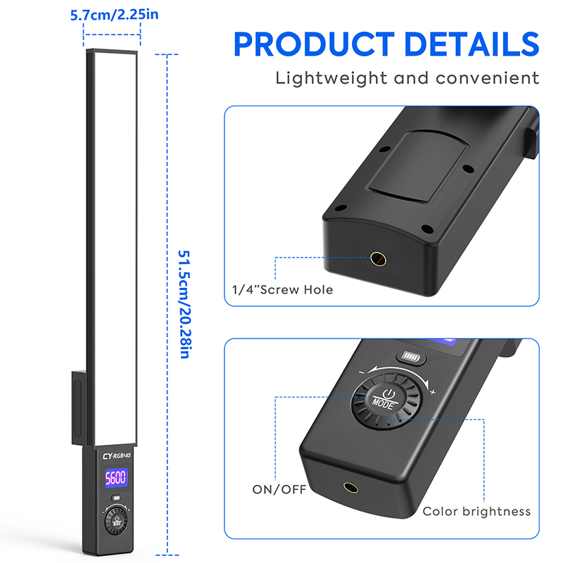 RGB Photography Strip Light 28 - Photography Lighting Wand recension och pris