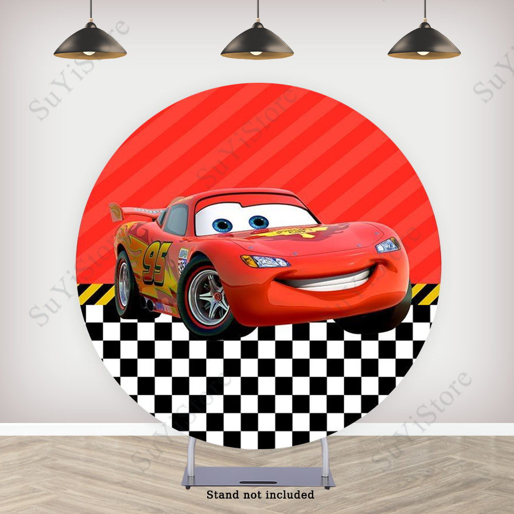 Pixar Cars Round Photo Backdro - Photography Lighting Backdrop recension och pris