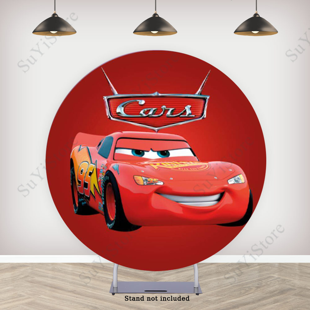 Pixar Cars Round Photo Backdro - Photography Lighting Backdrop recension och pris