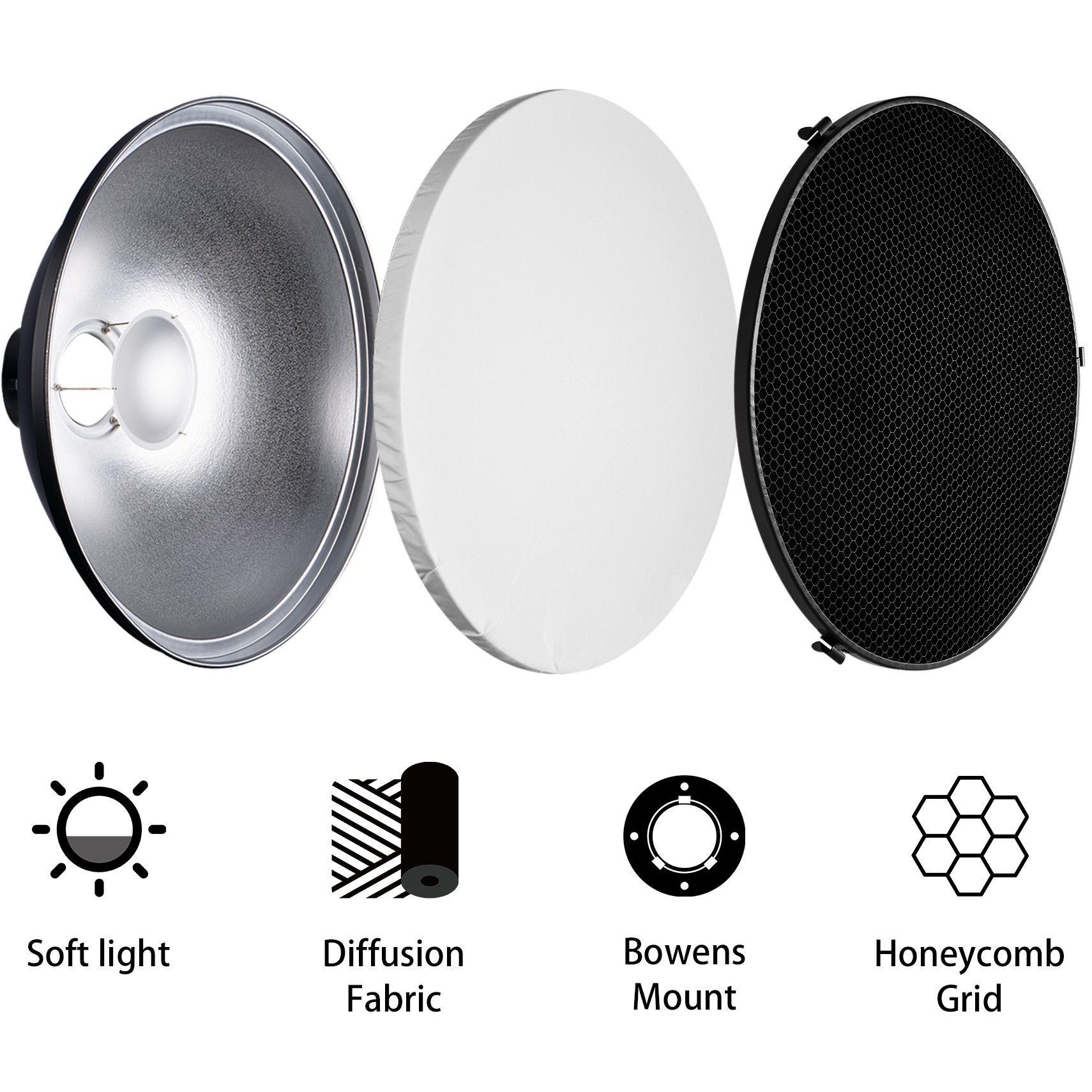 Selens Reflector Beauty Dish 3 - Beauty Dish 55Cm recension och pris