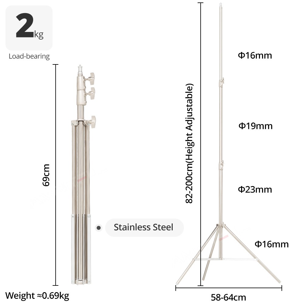 AMBITFUL Stainless Steel 2M He - Photography Lighting With Umbrella recension och pris