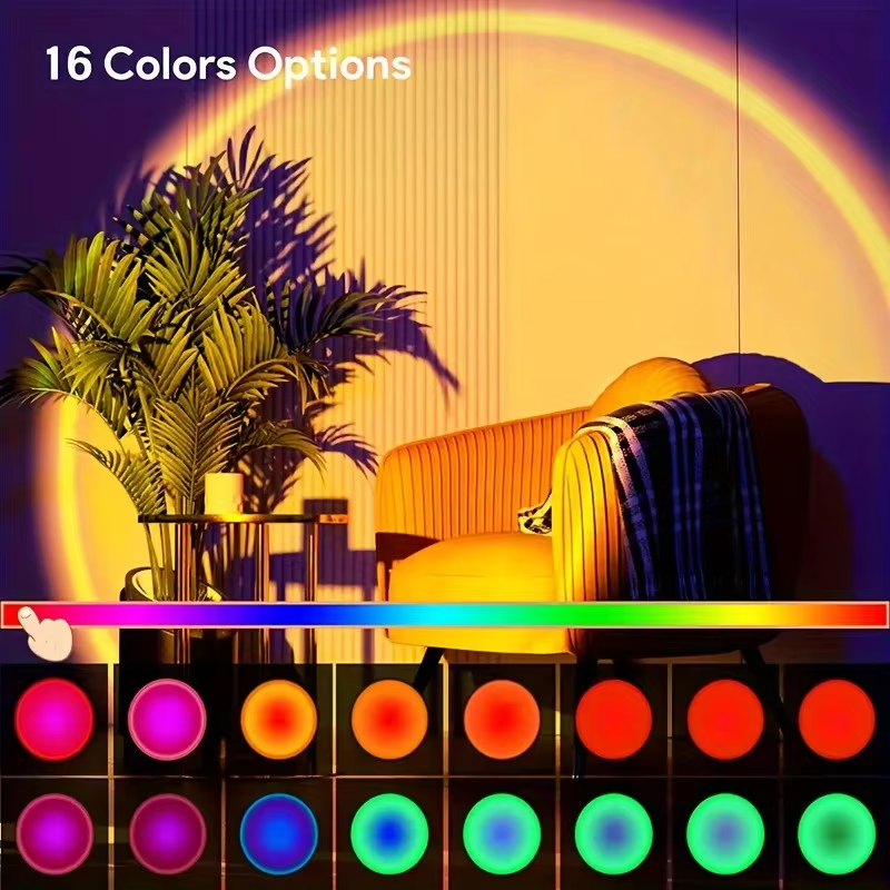16 Colors Mini Sunset Lamp wit - Photography Lighting Essentials recension och pris