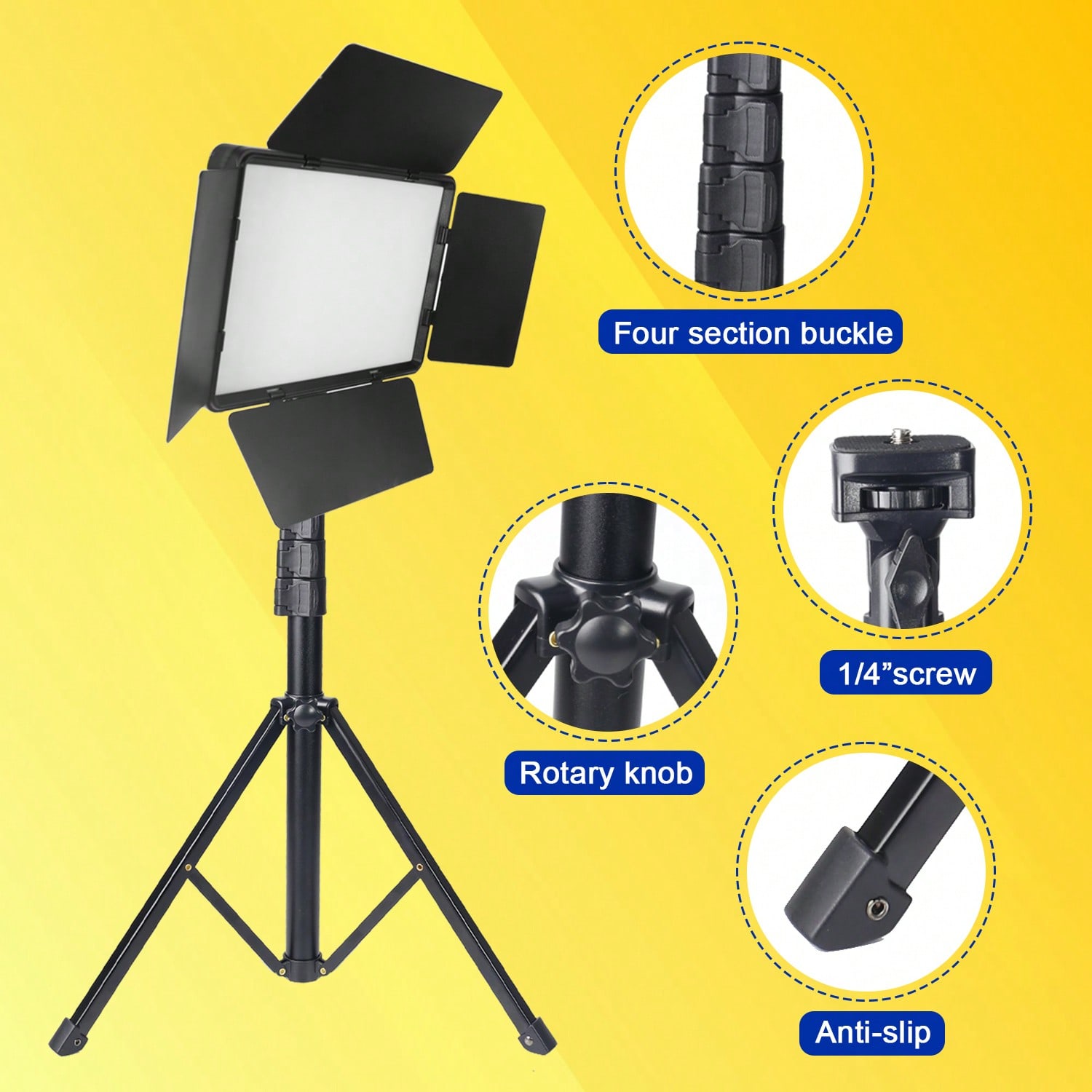 145cm Adjustable Tripod LED Sq - Photography Lighting For Studio recension och pris