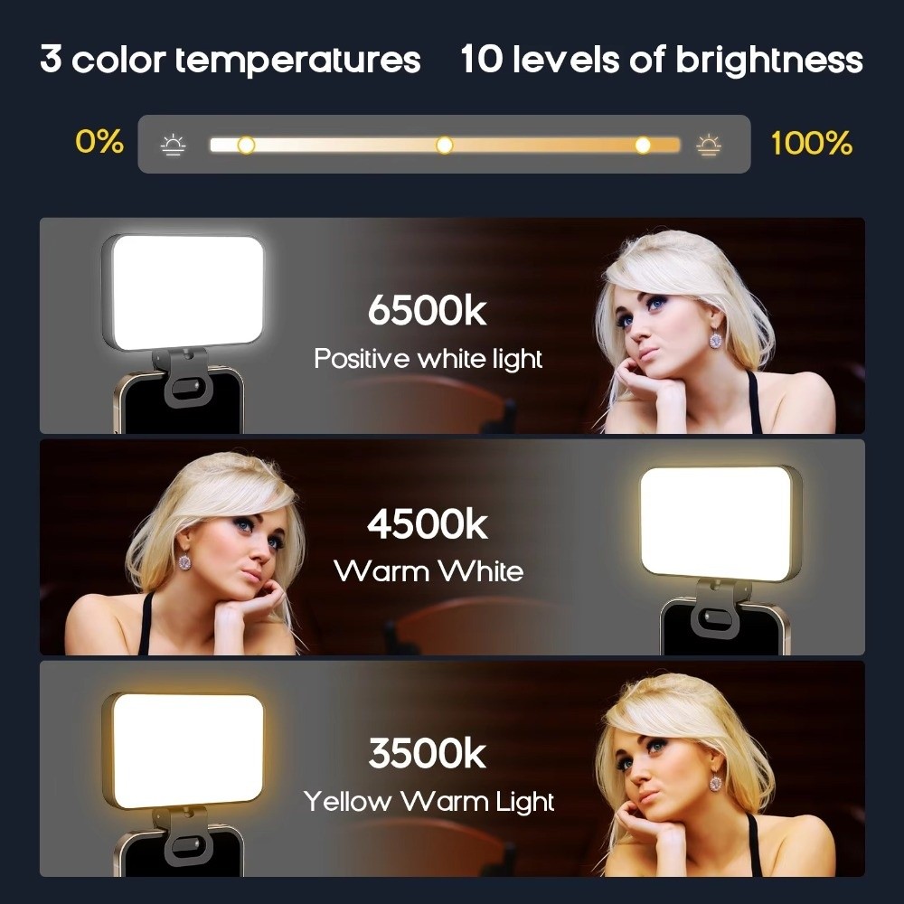 800/1000mAh LED Selfie Light U - Photography Lighting Wand recension och pris