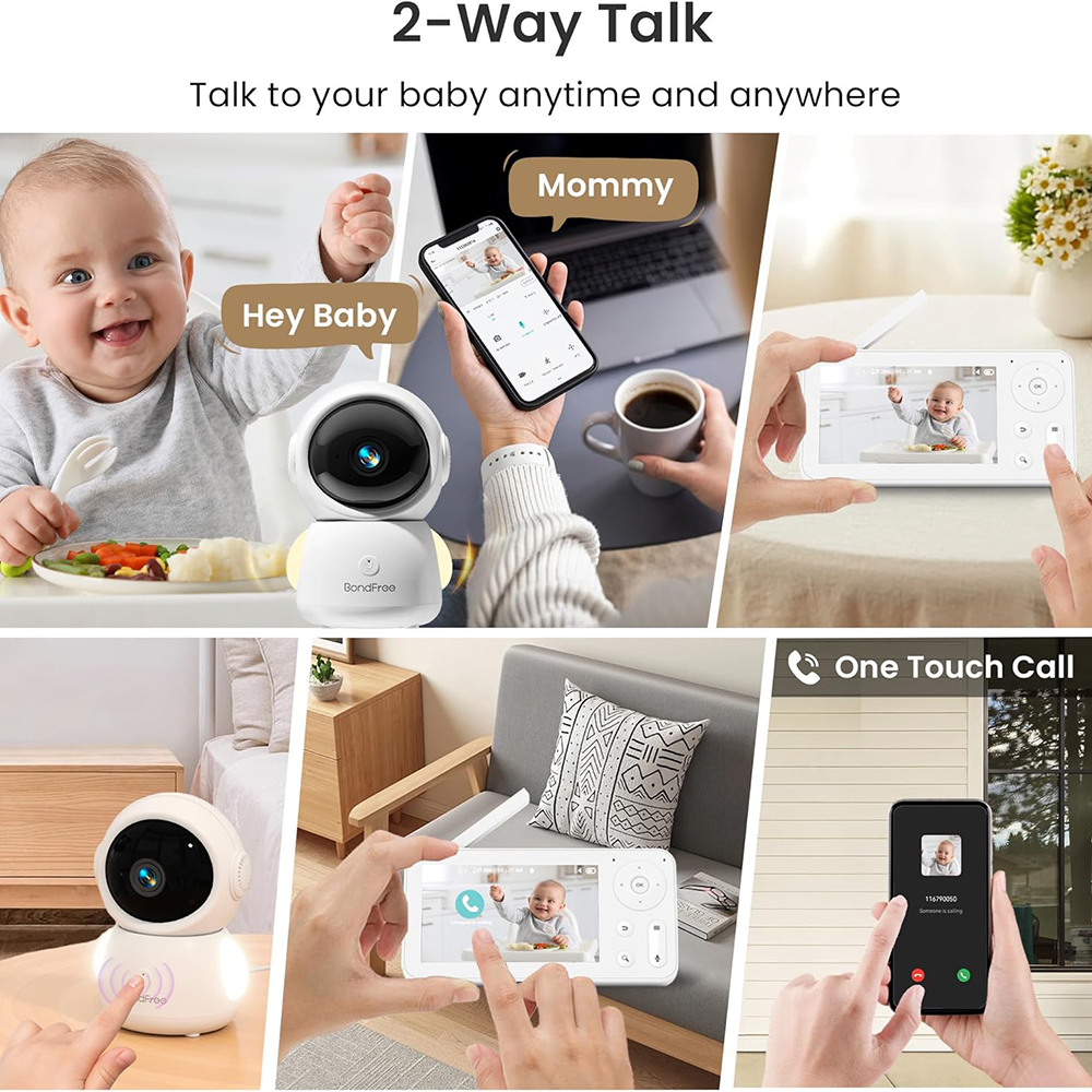 2K Baby Monitor with 2 Cameras - Photography Lighting With Umbrella recension och pris