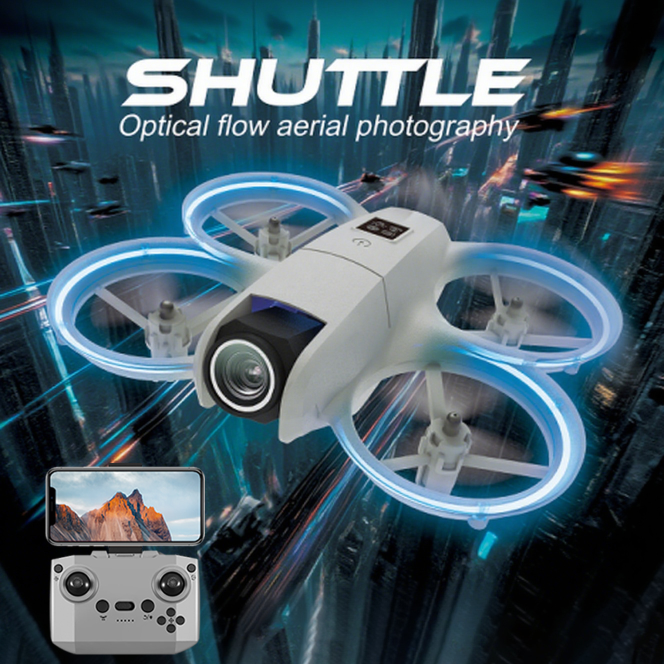 NEW 2026 Mini Foldable Drone W - Photography Lighting Position recension och pris
