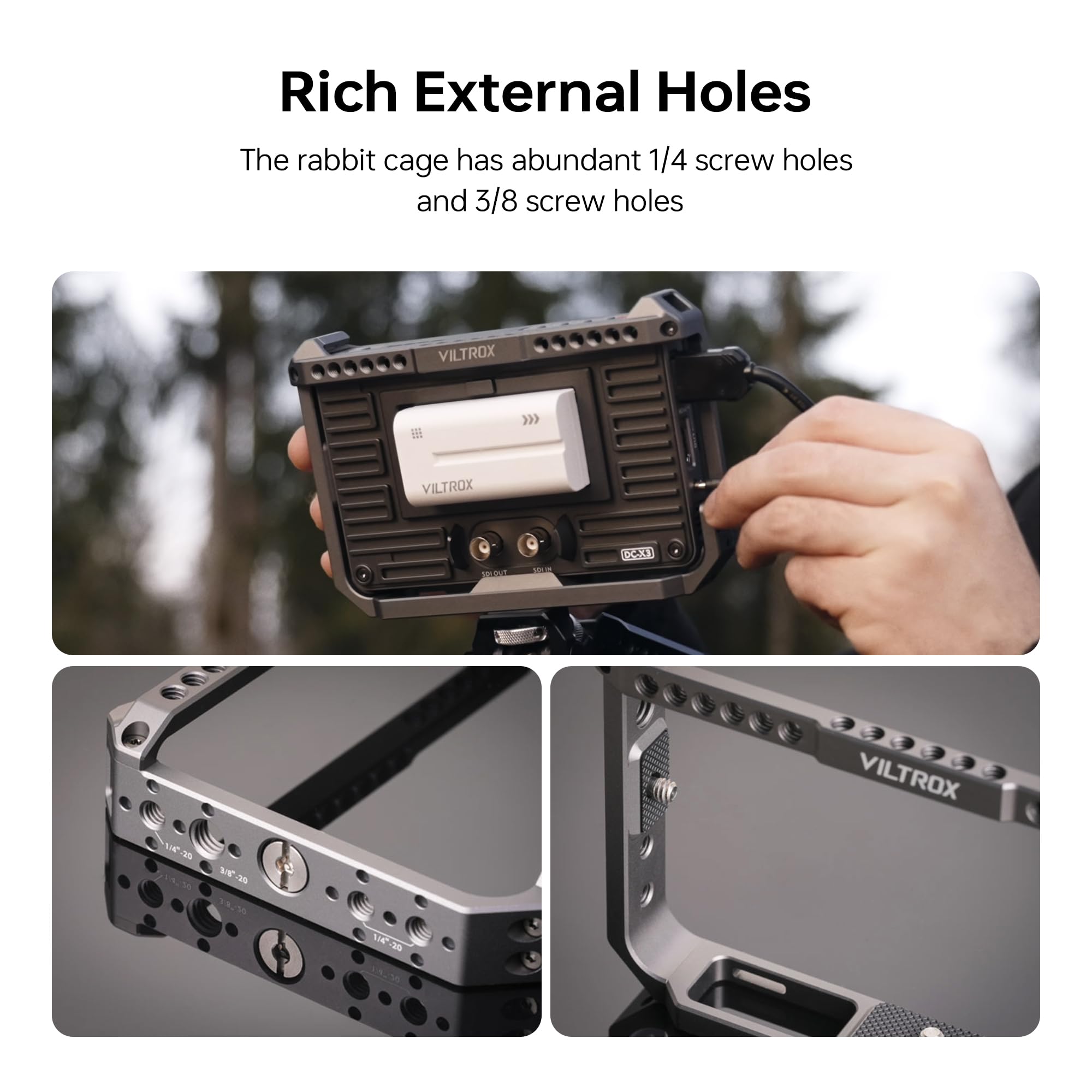 VILTROX Camera Monitor Rig Cag - Photography Lighting Description recension och pris