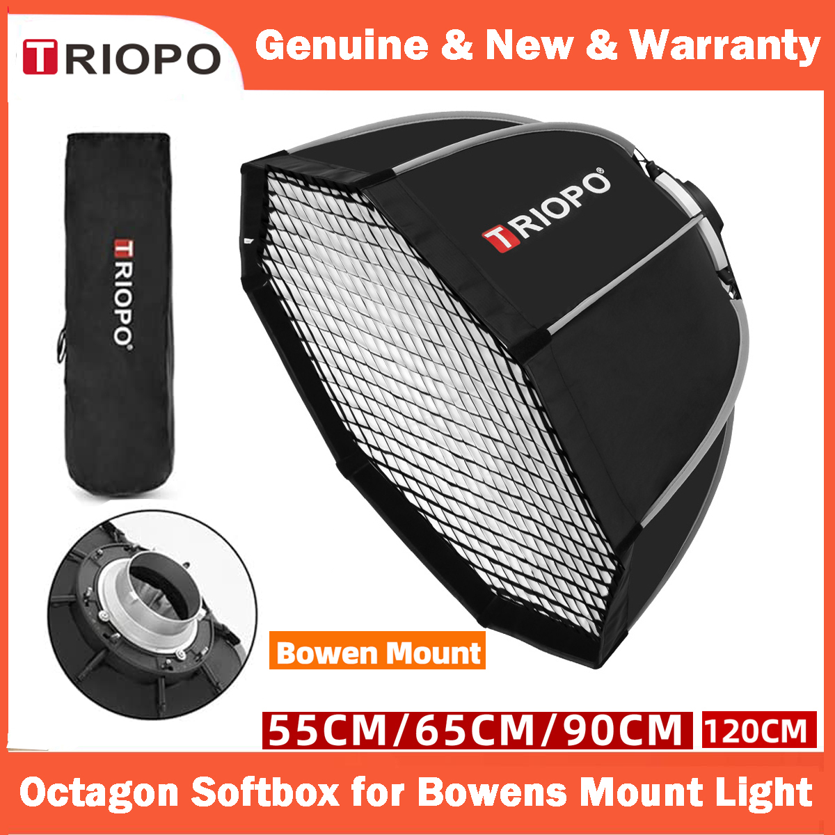TRIOPO 55cm 65cm 90cm 120cm Fo - Beauty Dish 55Cm recension och pris