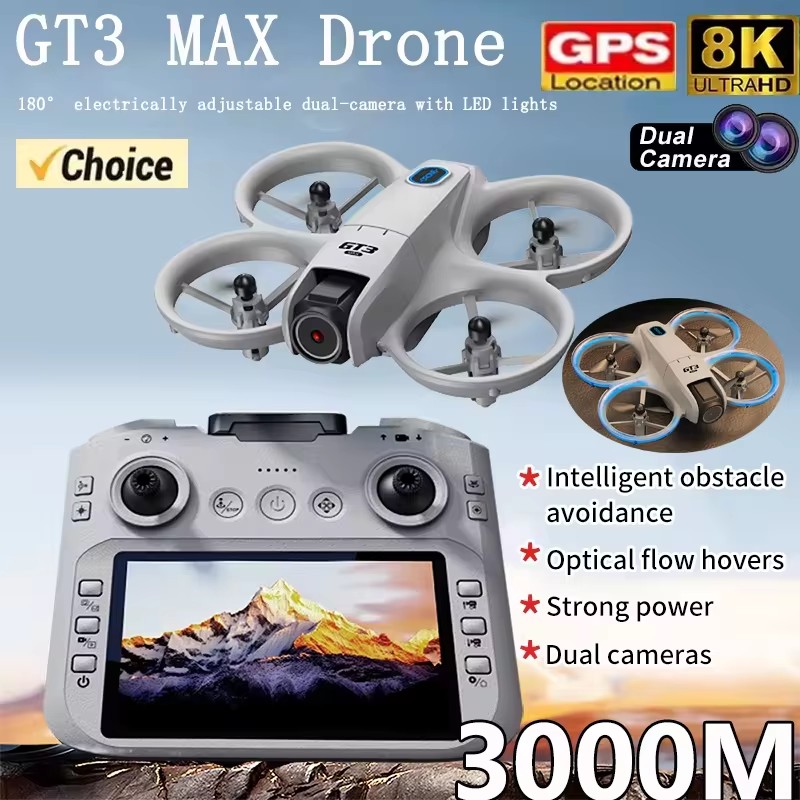 NEW GT3 Mini Foldable Drone Wi - Photography Lighting Position recension och pris